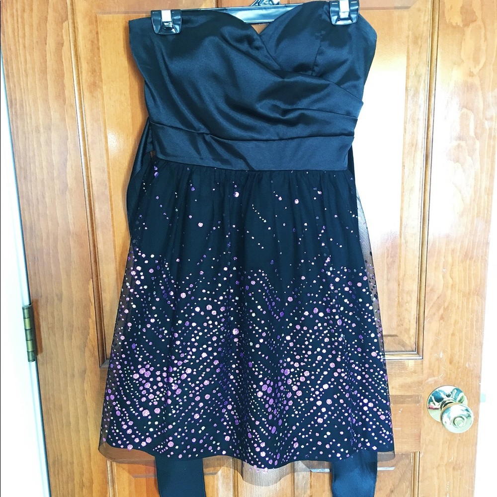 Black and purple (homecoming) dress